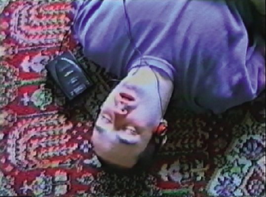 Film still from Douglas Gordon Sings the Best of Lou Reed & The Velvet Underground (for Bas Jan Ader), 1993