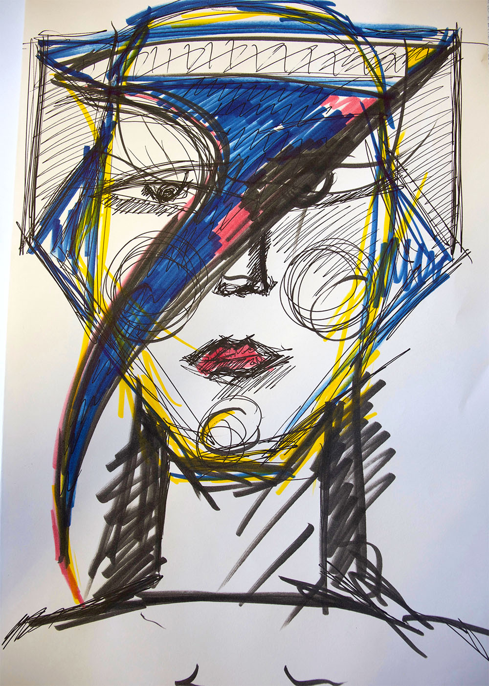 Futuristic helmet from one of the groups at LAB x Collab. 