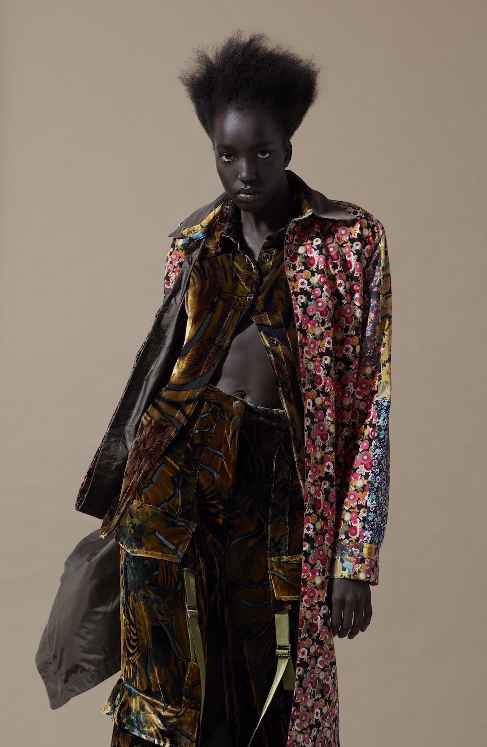 MA Womenswear Design Technology graduate Feiyi Shuai. Photographer Alyssa Boni and Stylist Adele Cany.