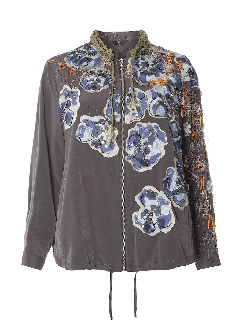 Embroidery by Ella Frances Butterfield and Print by Wenxuan Zhou.