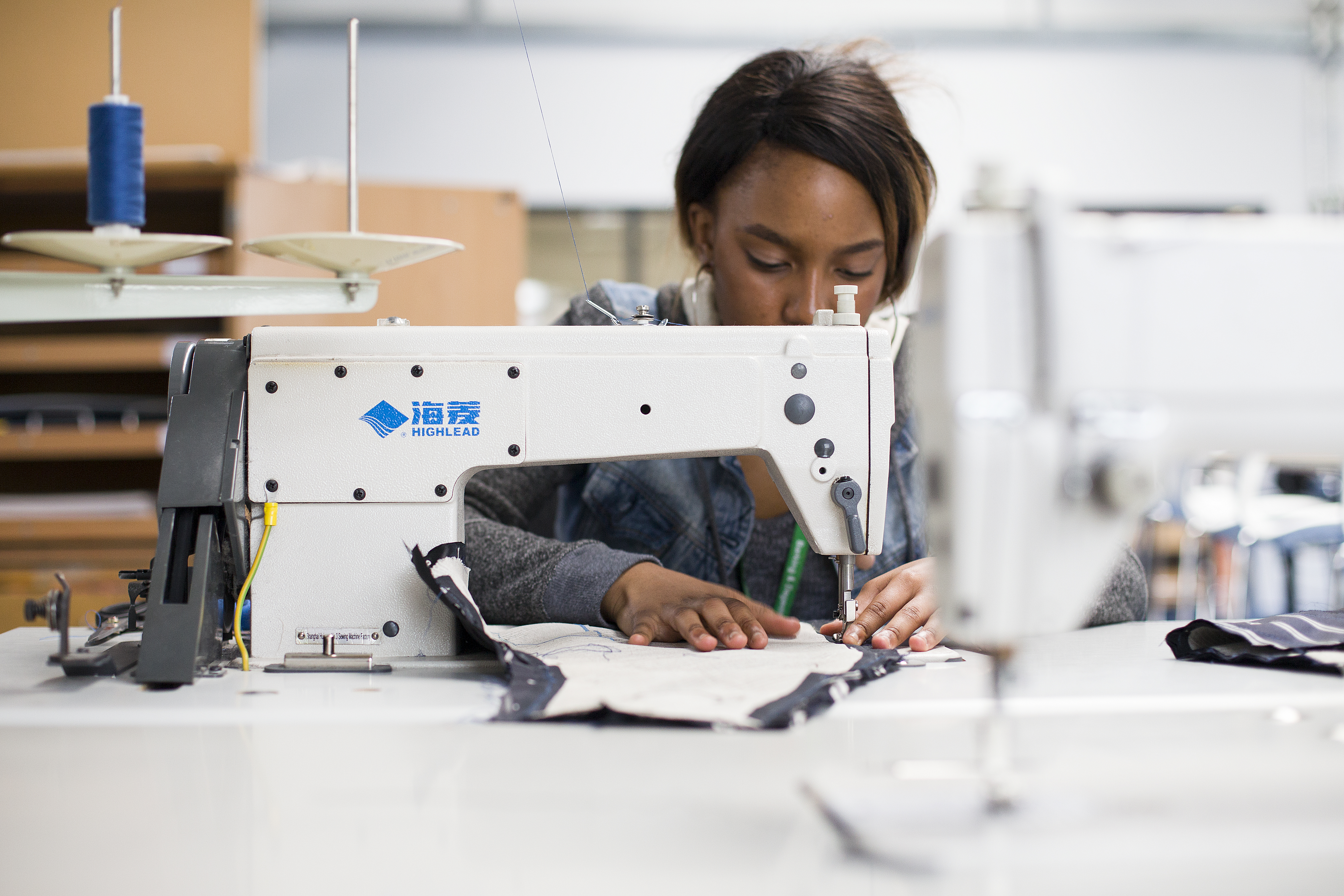 Tailoring workshop at Barking and Dagenham College