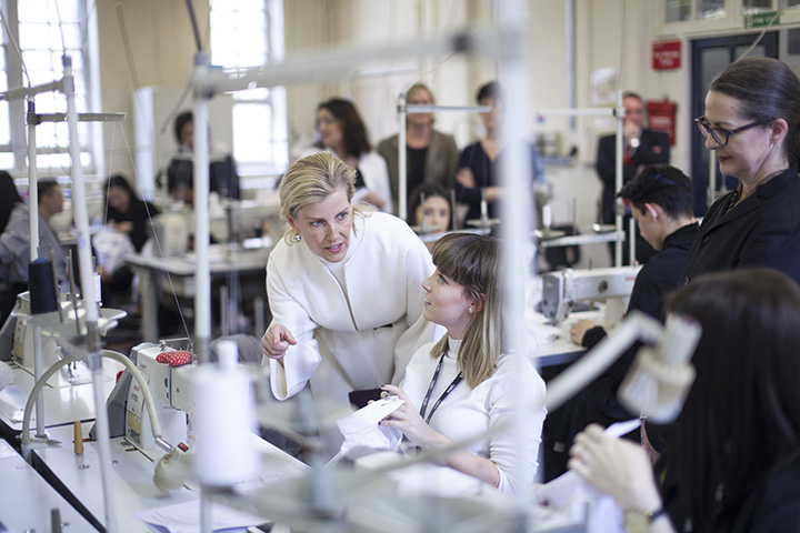 The Countess of Wessex at Curtain Road with Head of College, Professor Frances Corner OBE. Image credit: The Countess of Wessex