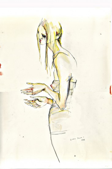 Illustration by Rob Phillips: McQueen, Golden Shower