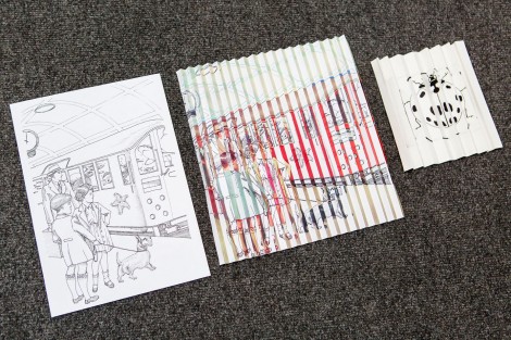 three pieces work floor