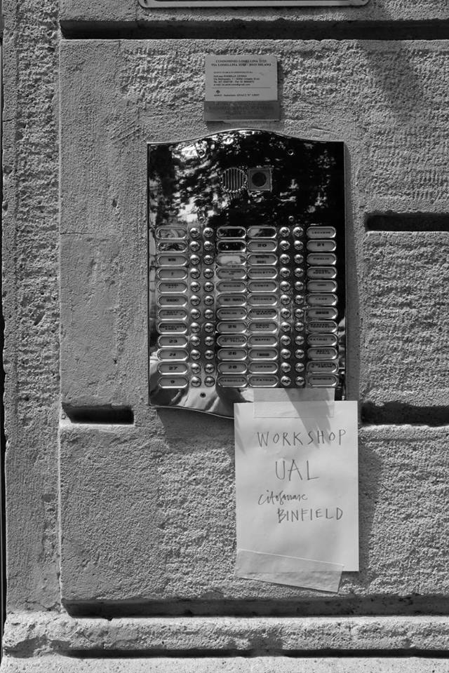 doorbell with note attached