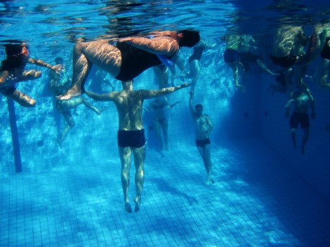 Group underwater