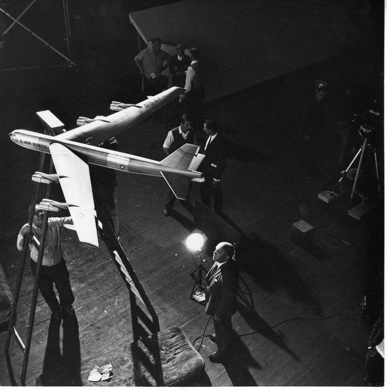 Model of a B-52 bomber 