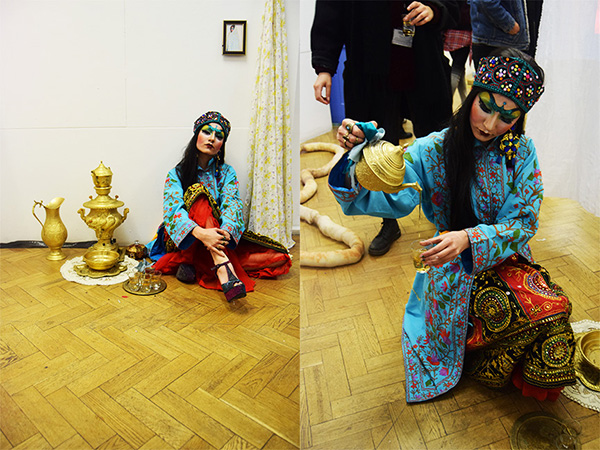 Foundation student Niayesh Fekri during performance