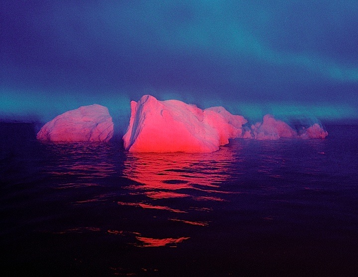 From the series Red Ice-White C type colour photographs on aluminum. Disko Bay, Greenland, 2008-09.
