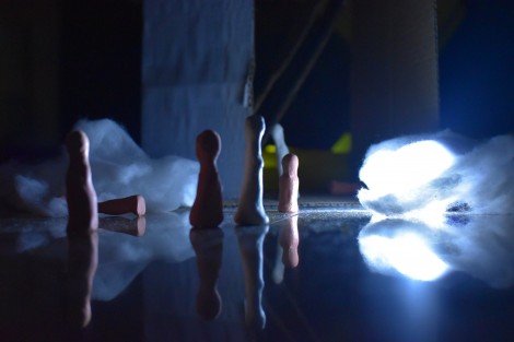 NEITHER HER NOR DEAD - Mixed Media Installation (June 2015), image courtesy of Radhika Prabhu