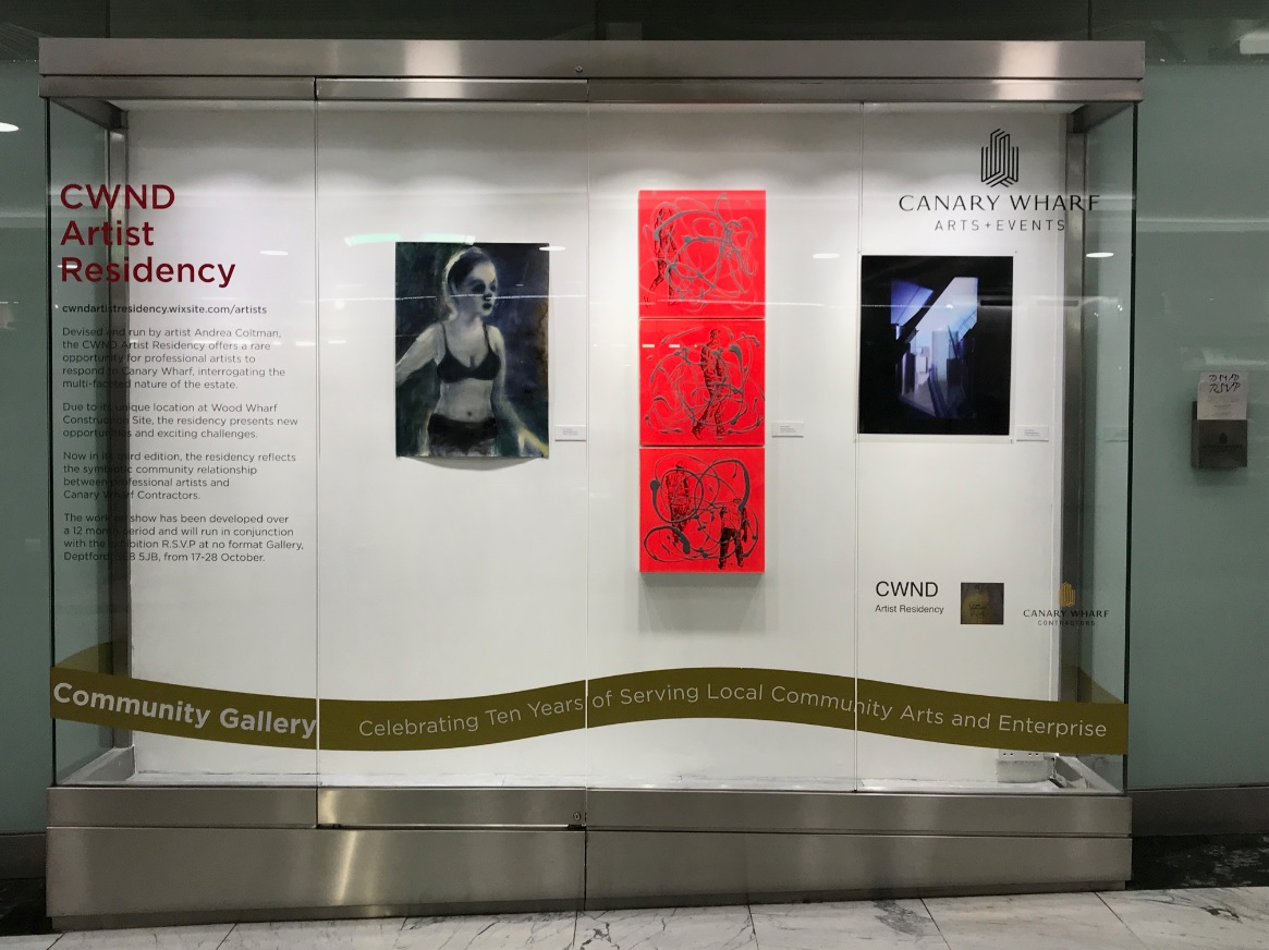 'RSVP' currently showing at the Community Gallery Window in Canary Wharf Shopping Mall