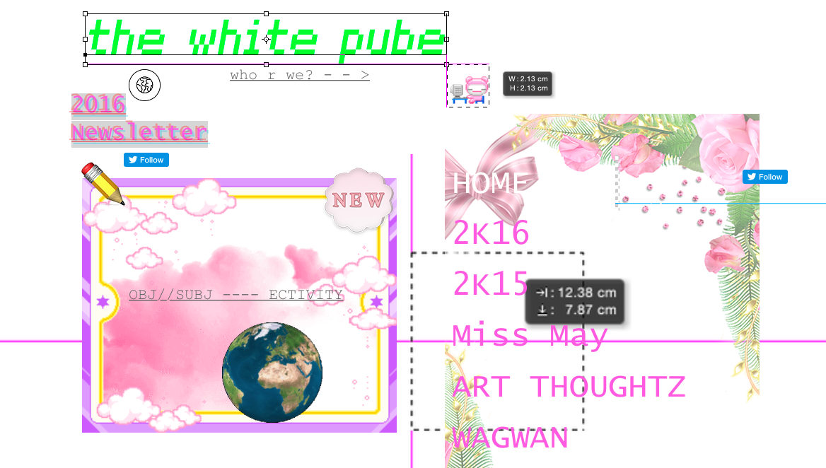 The White Pube homepage