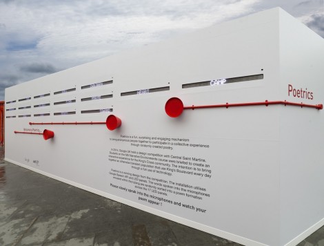 Google Poetrics Installation at Kings Cross