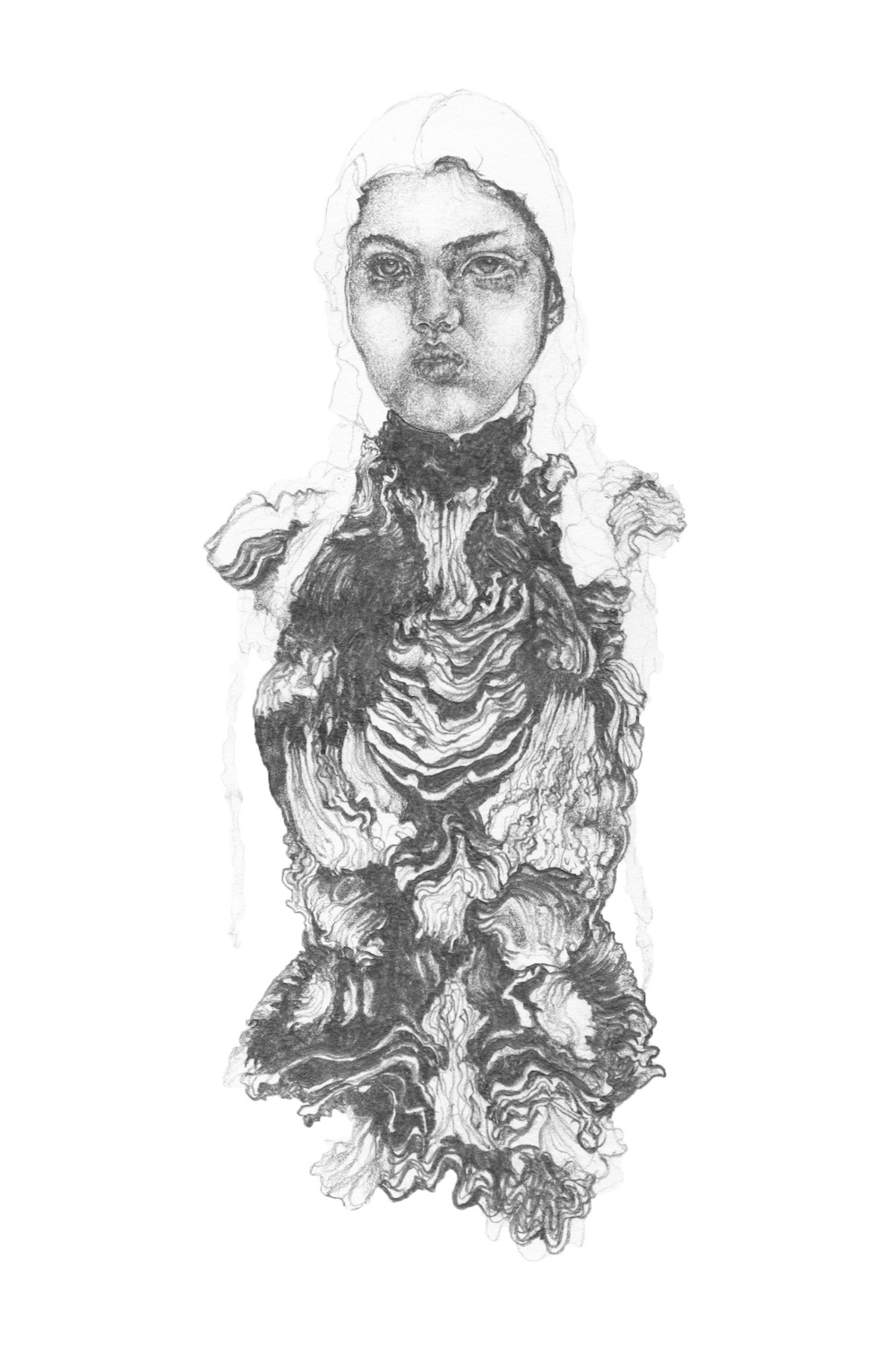 Swirls of Inside Matter {McQueen SS 2001} graduate Nina Miles Hilpern.