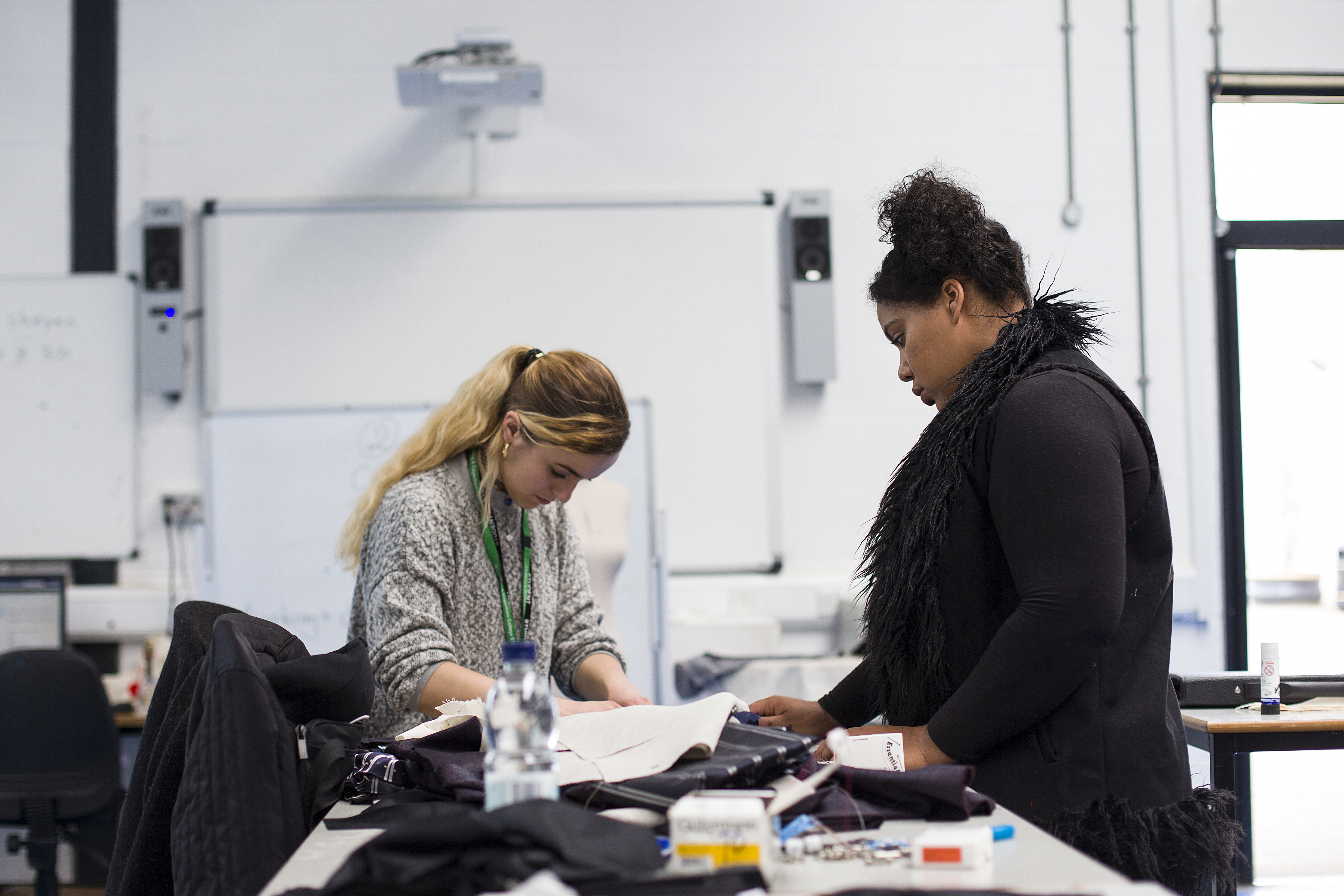 Tailoring workshop at Barking and Dagenham Collegg