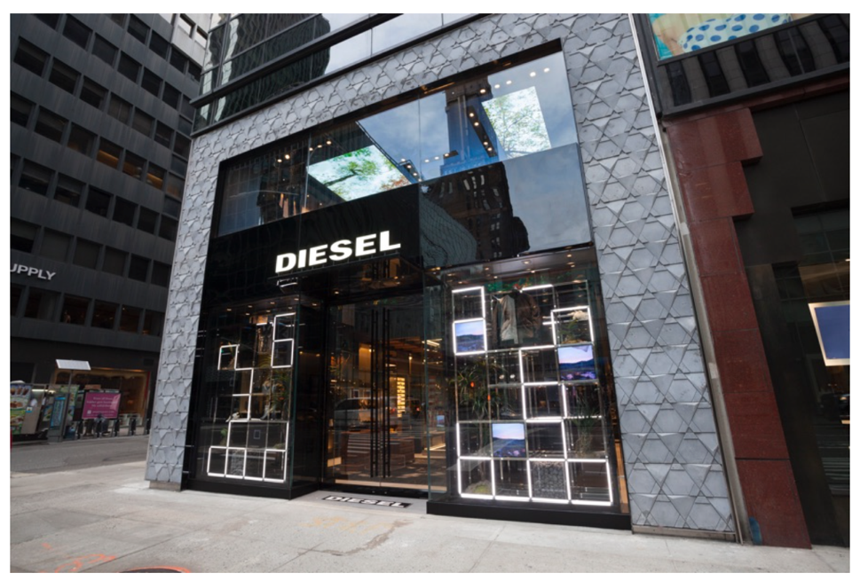 The exterior of the flagship store in Manhattan. 