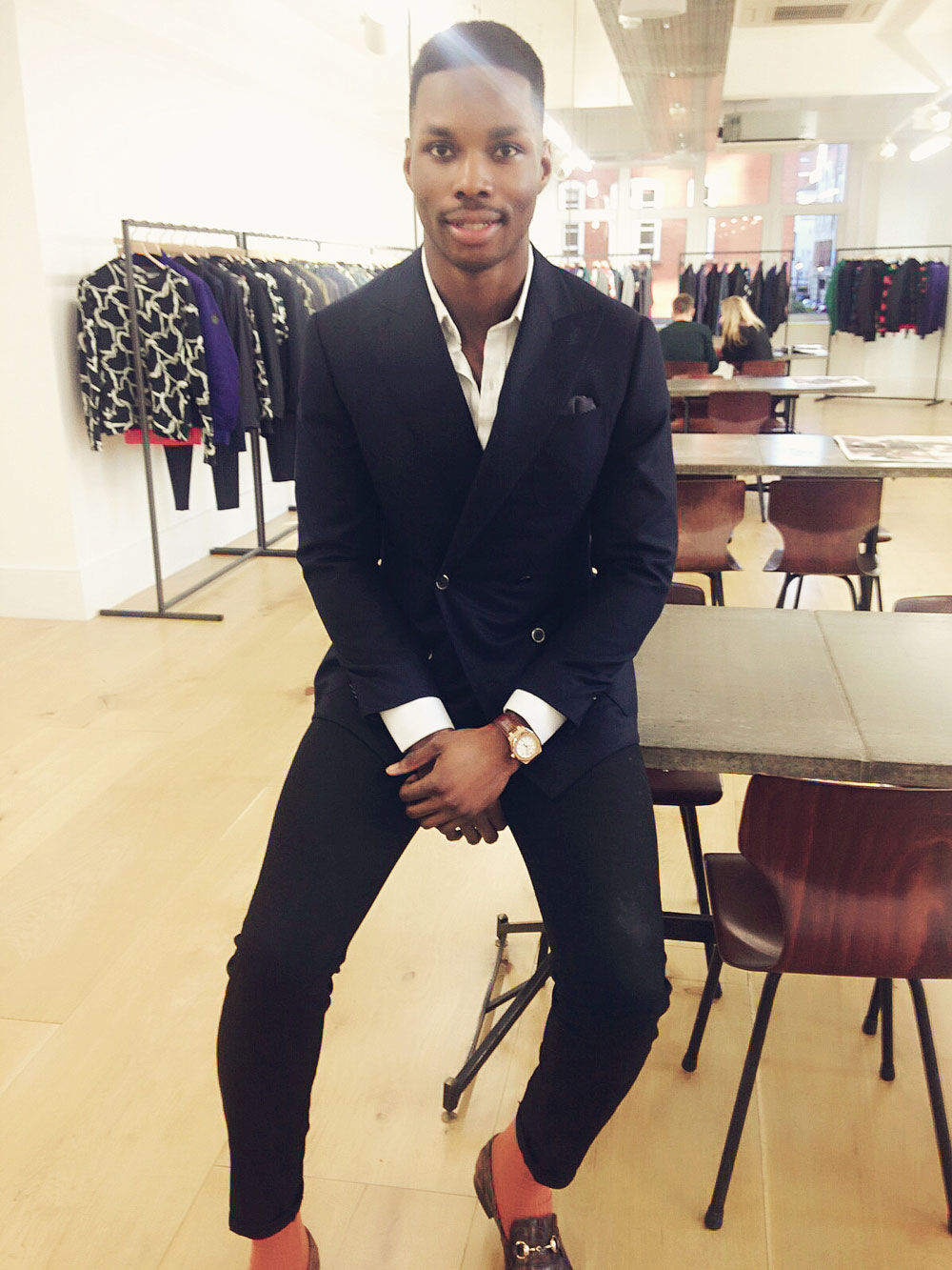 MA Fashion Retail Management student Timmy Tikolo