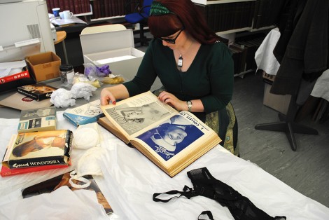 Lorraine Smith and her collection in the LCF archives