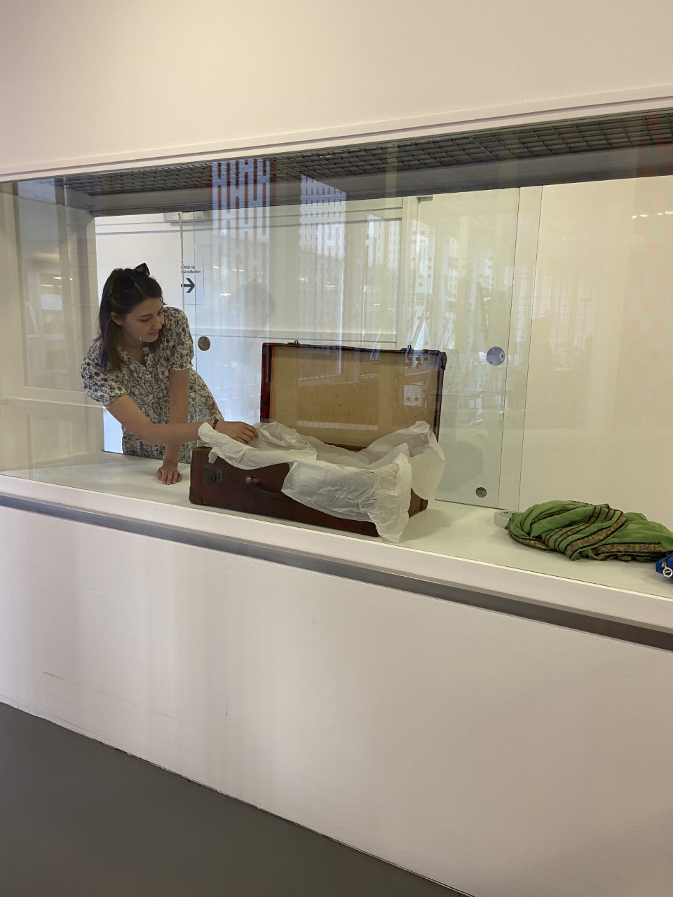 installation of vitrine