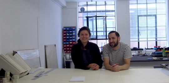 Anna & Mauro in their Bethnal Green studio
