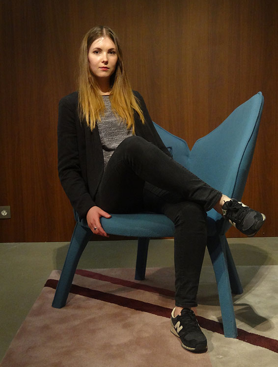 Cecile in the Lady B chair