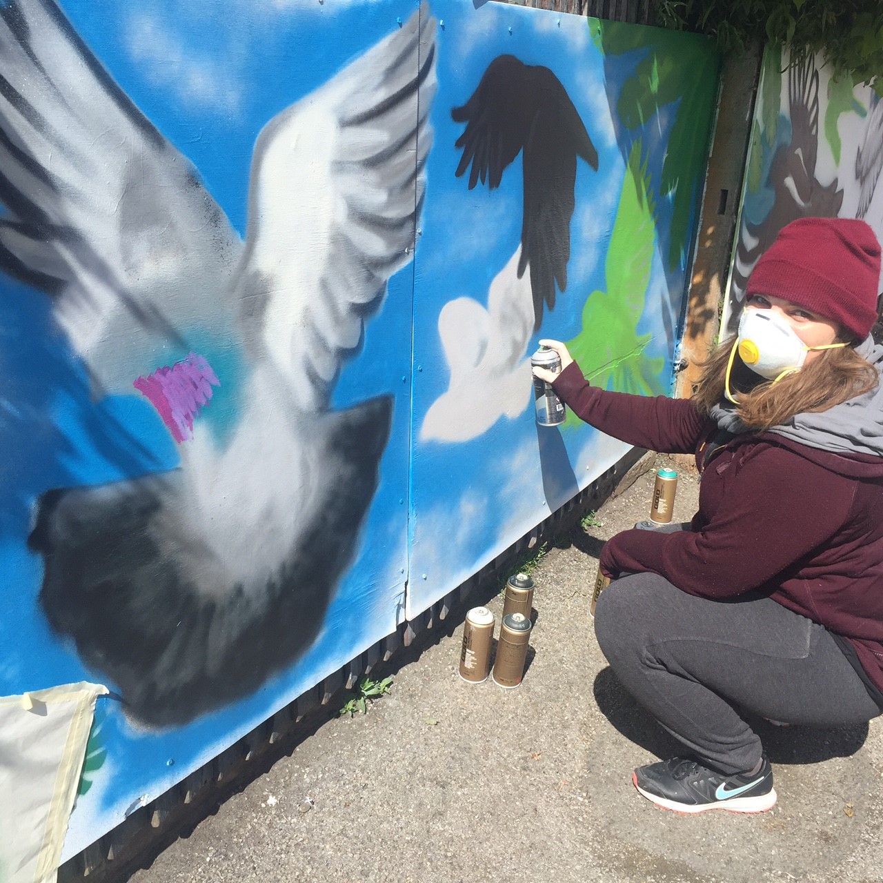 MA Illustration Wix School mural project