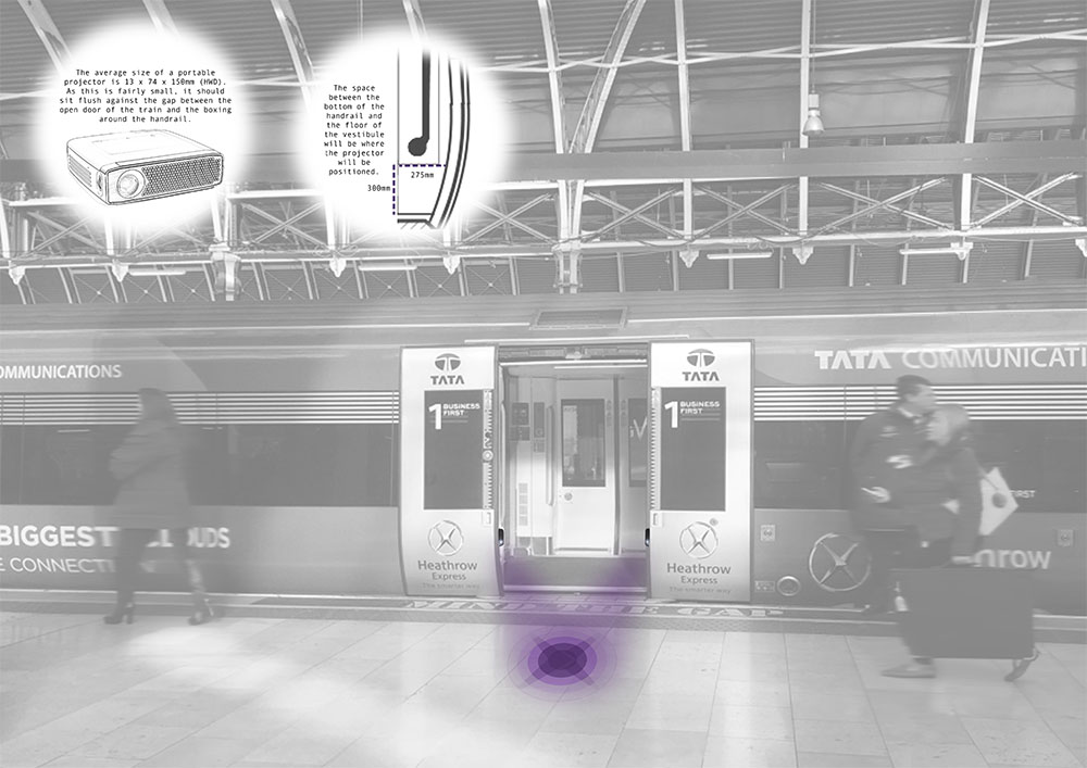Hayley Wrighton's winning design for the Heathrow Express competition.