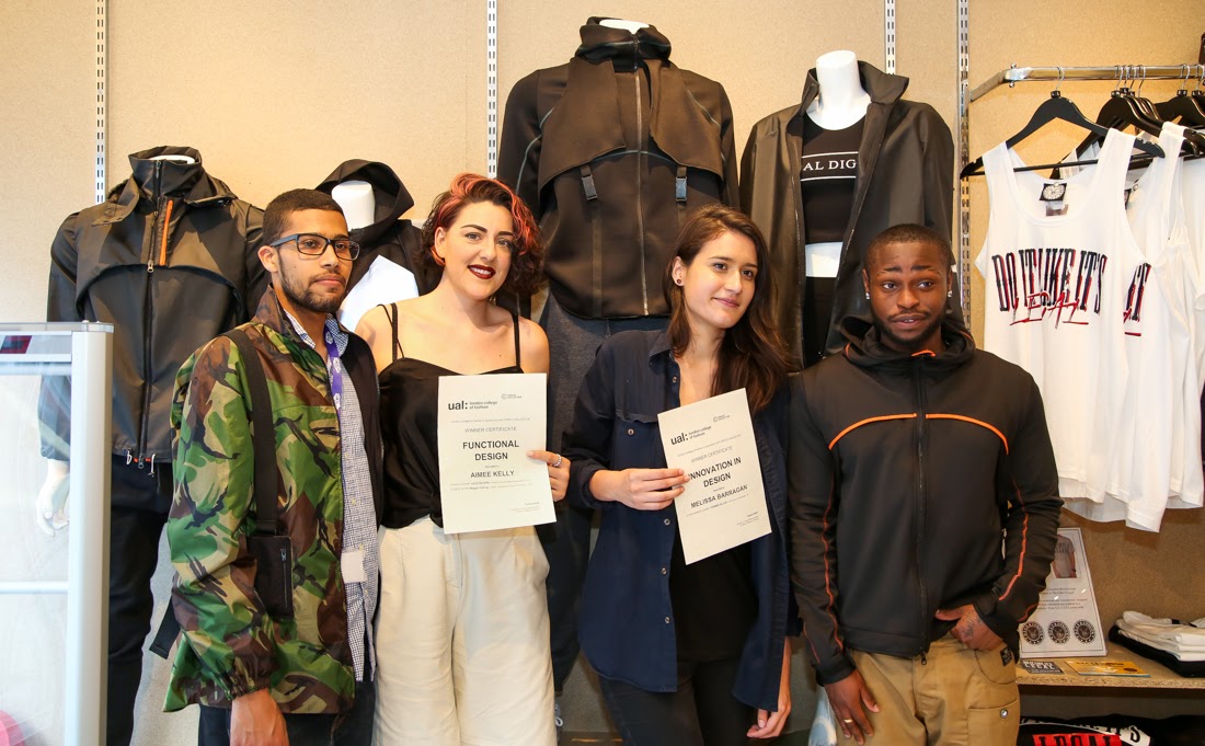 Winning LCF students Aimee Kelly and Melissa Barragan. Photgraphy by Matt Chung.