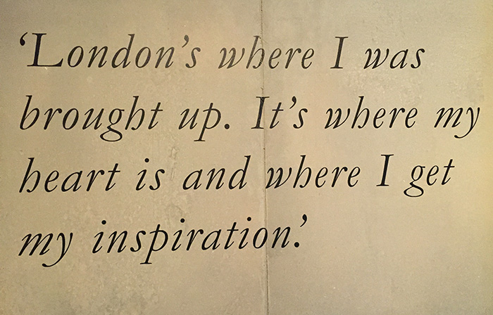 Savage Beauty plays homage to the designers love of his home town, London.