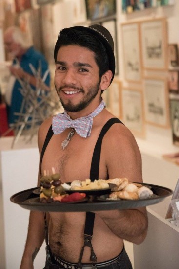 LA London Transplants Opening Night - waiter