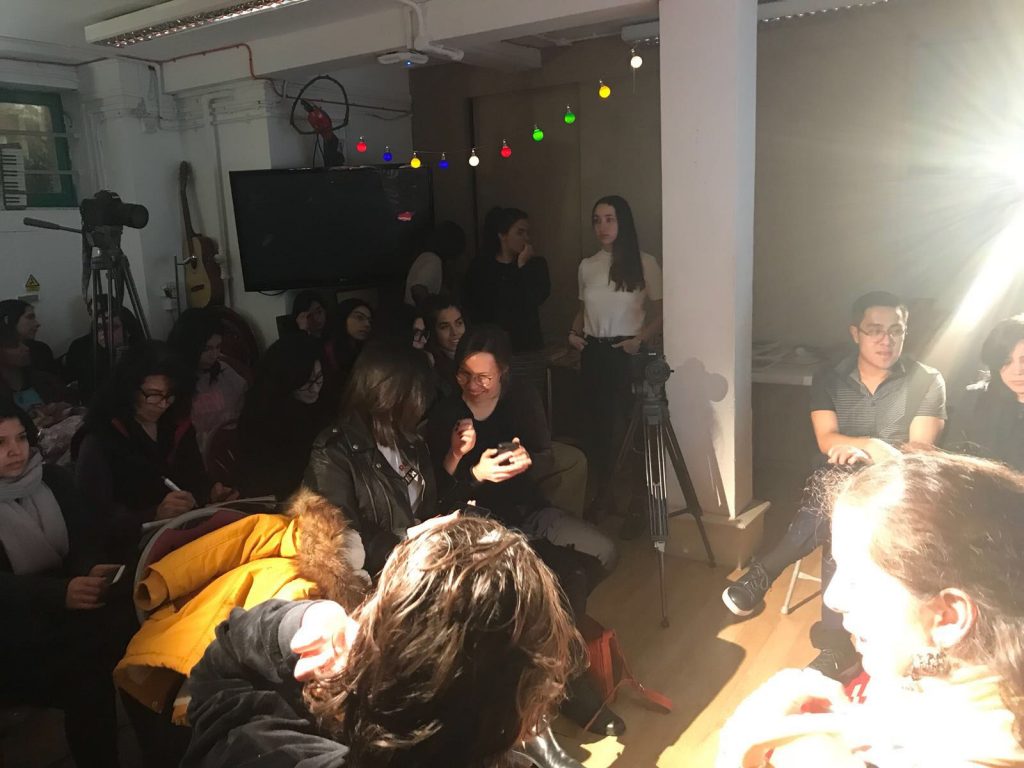 A shot of the audience