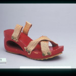 Wooden sandal c1943 from the LCF Archive