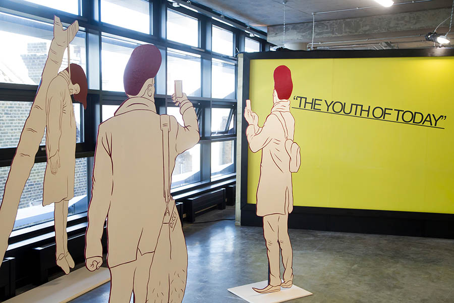 Matt Ludgate, BA Drawing, wooden cutouts