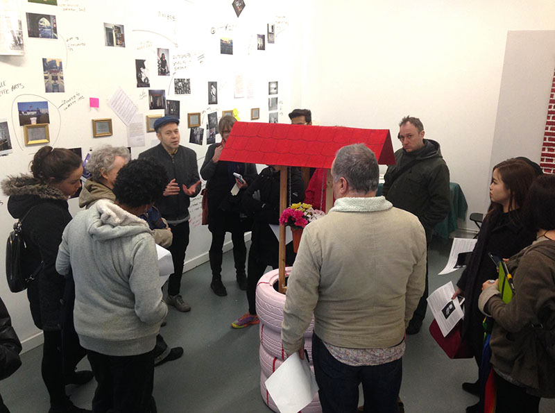 MA Fine Art: Digital students visiting a gallery