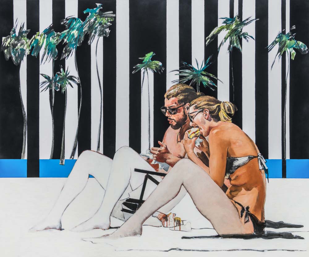 Back is Black / 170x140 cm / mixed media on canvas / 2016