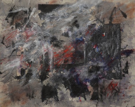 Image courtesy of the artist "Unified Field" - mixed technic on canvas - 145 x 180 cm - 2015