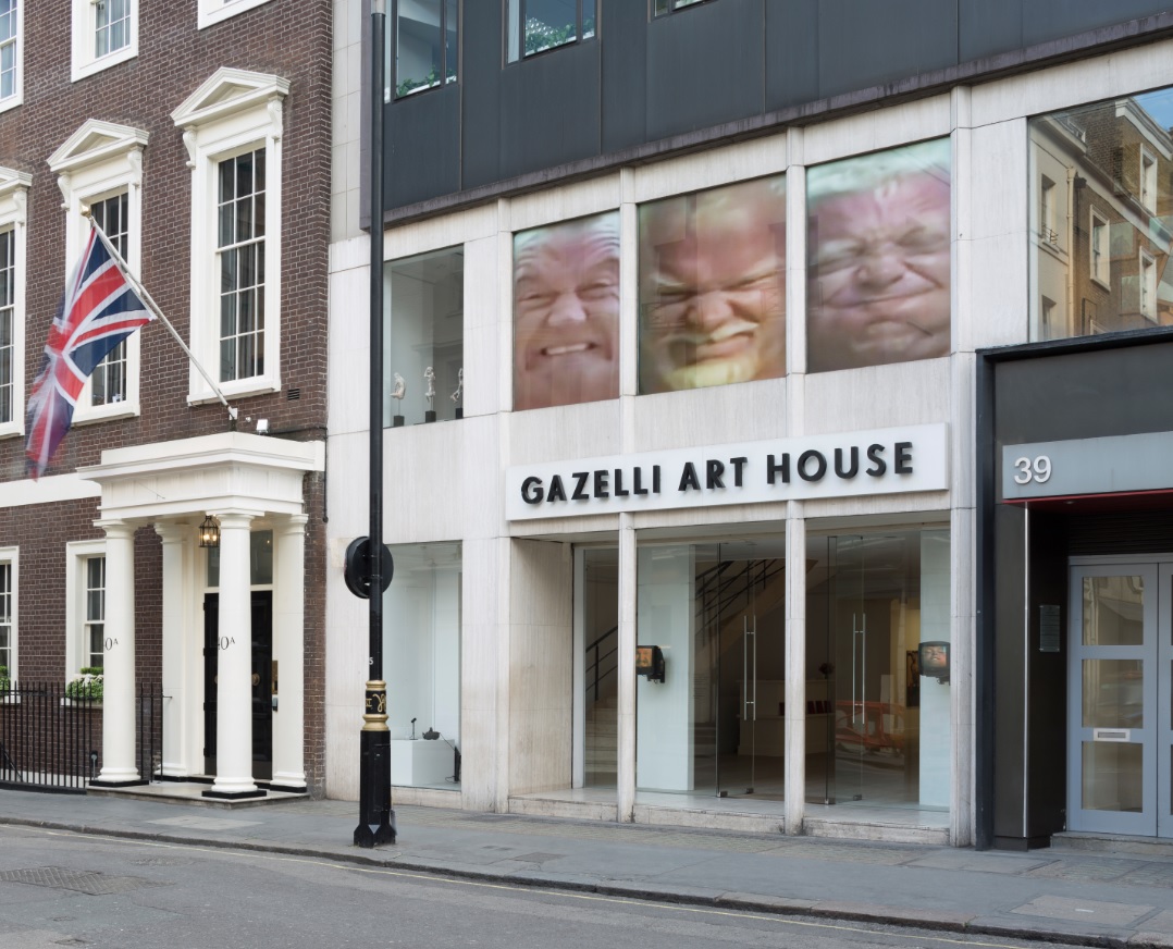 Rosie McGinn's work 'WSM' on display in the Gazelli Art House window