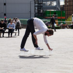 To hand in Granary Square by Siobhan Davies and Matthias Sperling
