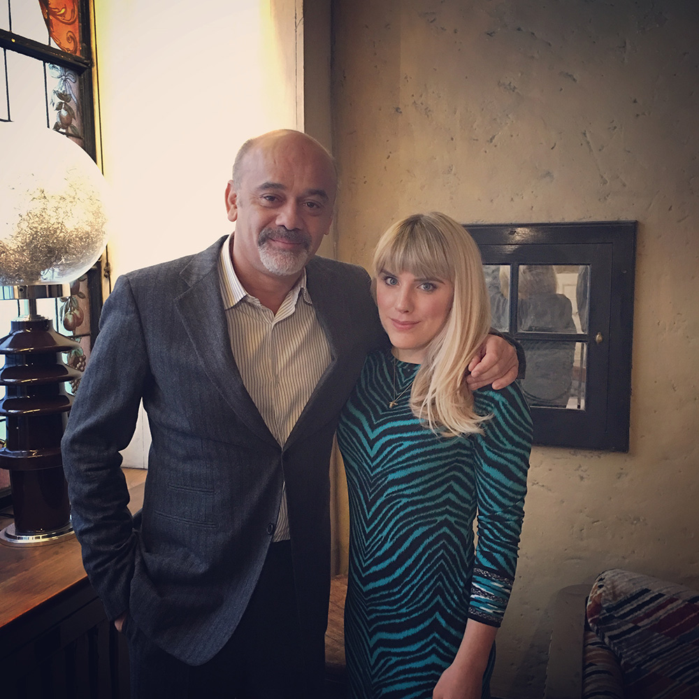 Lindsay Macpherson with Christian Louboutin