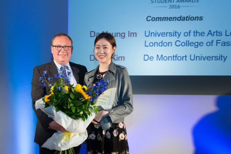 Cordwainers National Student Footwear Awards commendation recipient Da Young Im