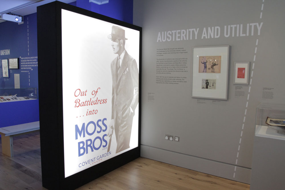 Moss Bros poster, 1945