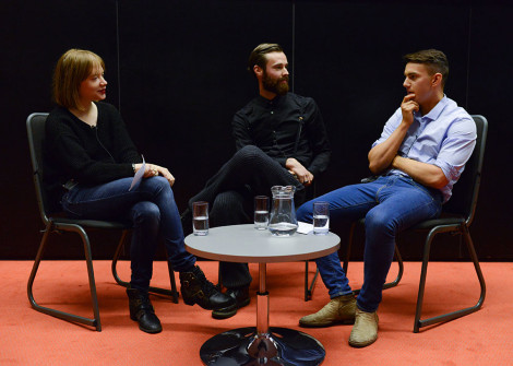 Jessica Bumpus, Bart Hess and William Tempest in conversation in January