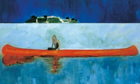10 Years Ago, 2001, by Peter Doig. Courtesy of Private Collection via Guardian