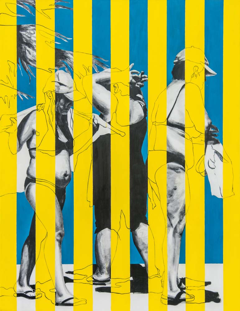 High by the beach / 170x140 cm / acrylics on canvas / 2016 