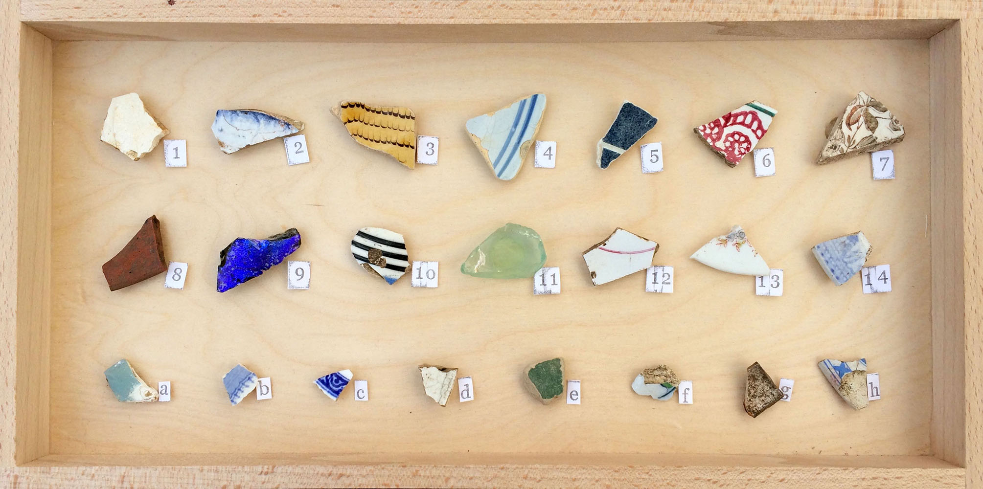 Artefacts collected by Erica Weide and her daughters