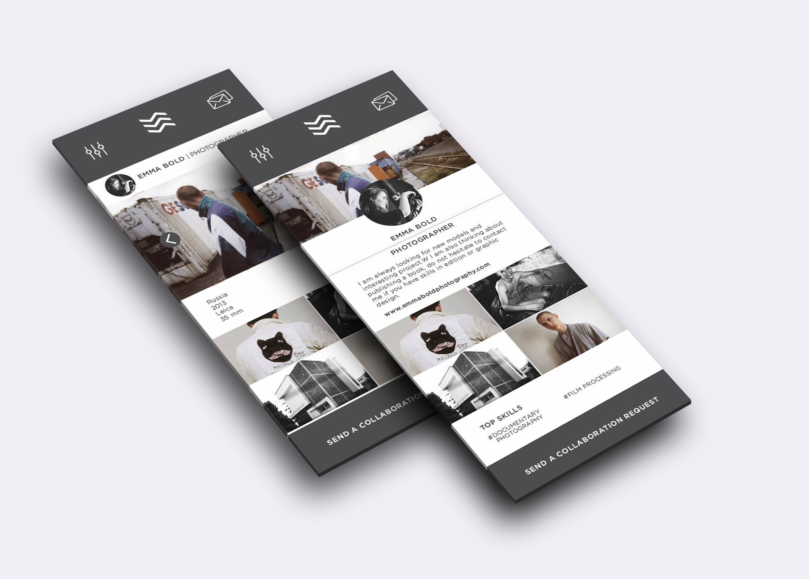 SSSHAKE mobile app by Valentine de Guidice.