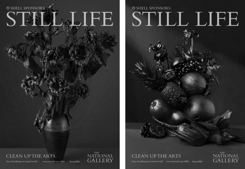 Beth Johnson's 'Clean up the Arts' campaign posters.