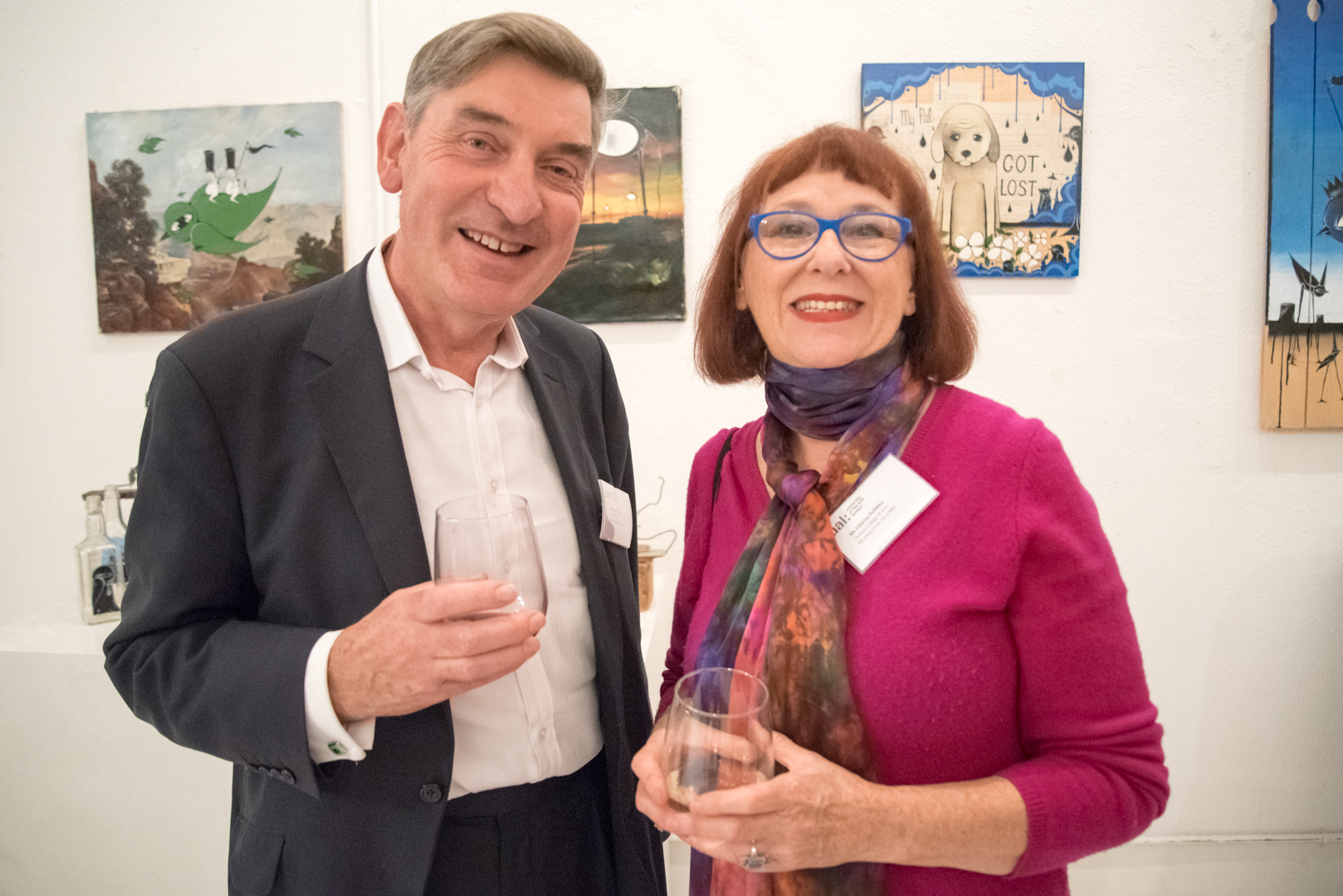 Nigel Carrington and alumna Edwina Pellikka 