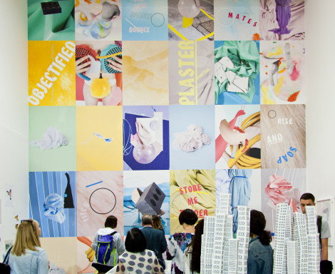 Visitors enjoying the School of Design Private View. © Ana Escobar LCC_Design_Show_PV_19_06_2014_by_Ana_Escpbar_027