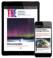 Times Higher Education magazine available on tablet and mobile
